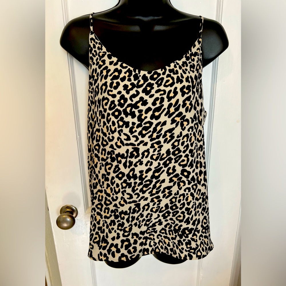 Loft Leopard Print Cami Sz S